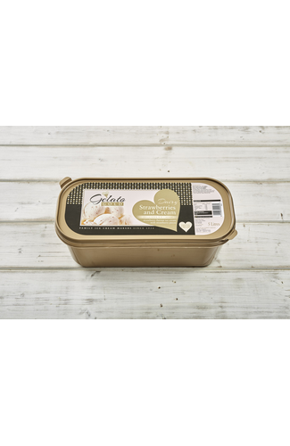 Gelato GOLD Dairy Strawberries and Cream 5 litre