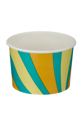 4oz Patterned Ice Cream Tub (PE Lined) (500pk)