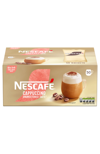 NESCAFE CAPPUCCINO Unswt Taste 50 sac 710g