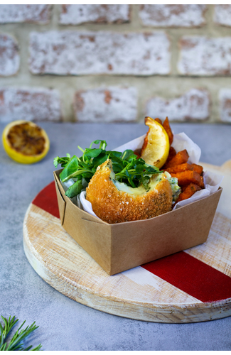Gluten-Free Florentine Fishcake - takeout style