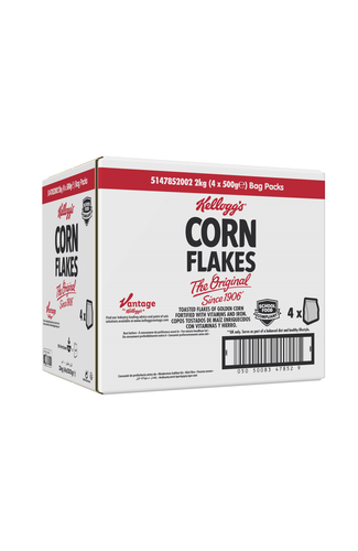 Kellogg's Corn Flakes Cereal Bag Pack 4x500g