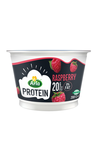 Arla Protein Raspberry Yogurt front pack shot