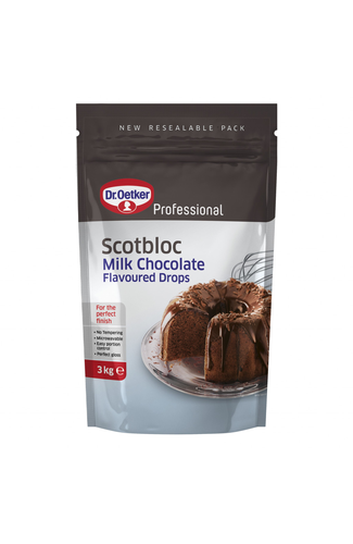 Dr Oetker Professional Milk Chocolate Flavoured Scotbloc Drops 3kg