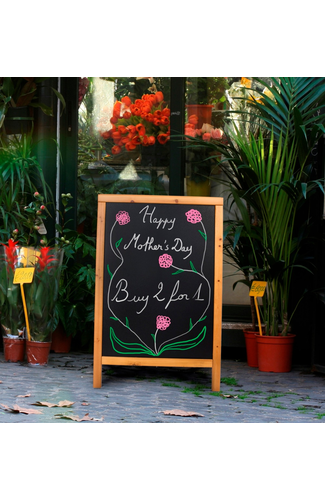 Duplo A-Board 55X85cm Teak