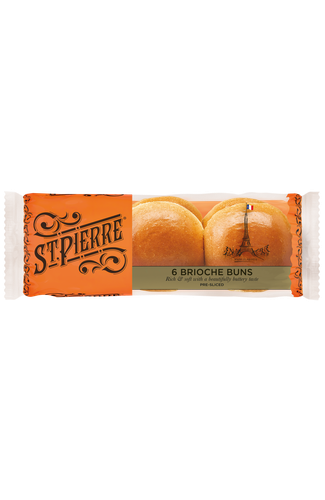 St Pierre 6 Brioche Buns x 7 Pack Shot
