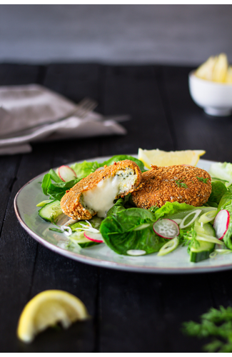 Gluten-free MSC Florentine Fishcake - with salad