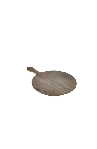 Wood Effect Melamine Paddle Board Round 17"