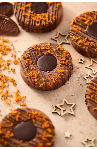 Chocolate Orange Shortbread Biscuits