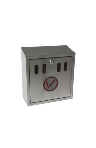 Genware S/St. Wall-Mounted Outdoor Ashtray