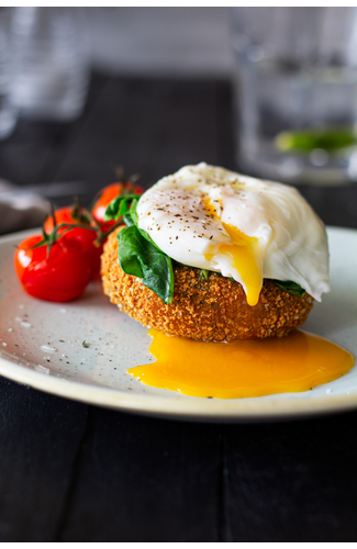 Gluten-free MSC Florentine Fishcake - as a brunch option