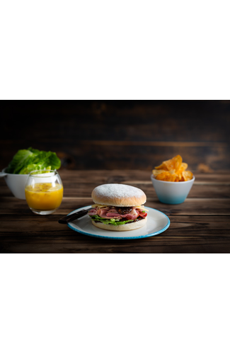 A5 Sliced Floured Bap